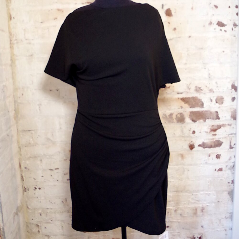 NWT ASOS Fallen Shoulder Mini Dress - Picture 2 of 6